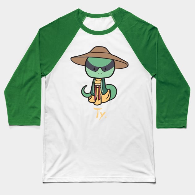 Year of the Snake Baseball T-Shirt by KiellR